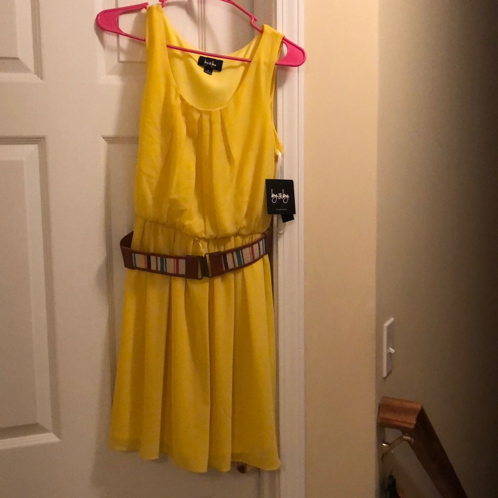 I am selling a cute yellow dress.